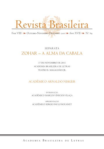 Zohar - Academia Brasileira de Letras
