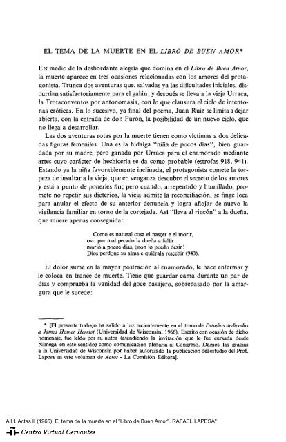 Actas II. AIH. El tema de la muerte en el "Libro de Buen Amor ...