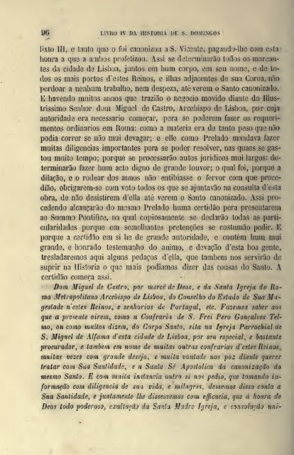 Da Vida de São Domingos – Fr. Luís de