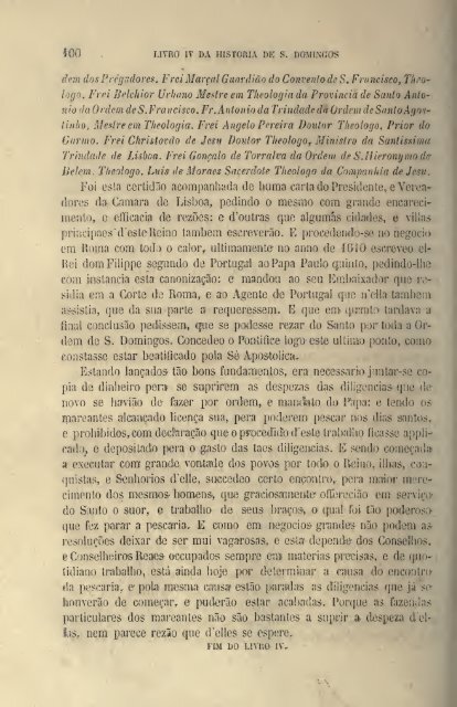 Da Vida de São Domingos – Fr. Luís de