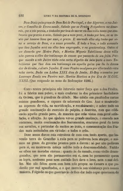 Da Vida de São Domingos – Fr. Luís de