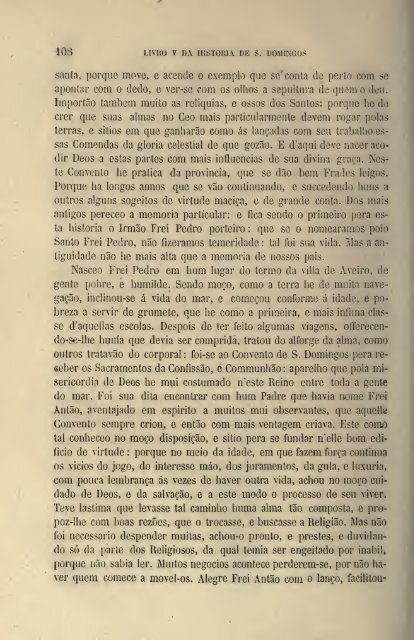 Da Vida de São Domingos – Fr. Luís de