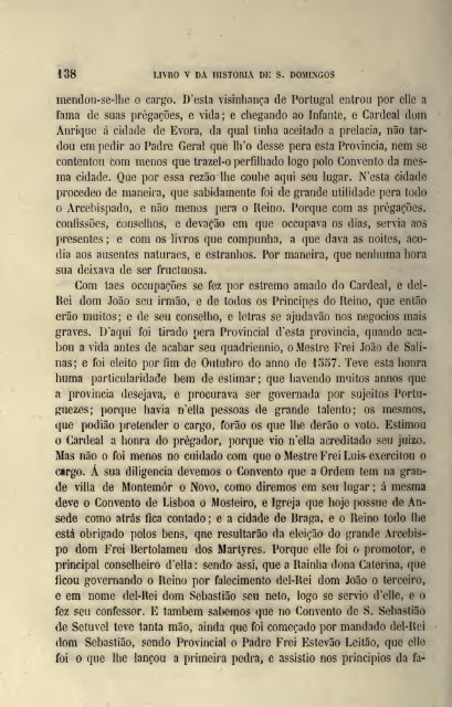 Da Vida de São Domingos – Fr. Luís de