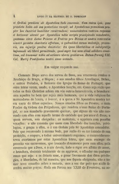 Da Vida de São Domingos – Fr. Luís de