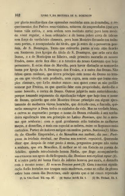 Da Vida de São Domingos – Fr. Luís de