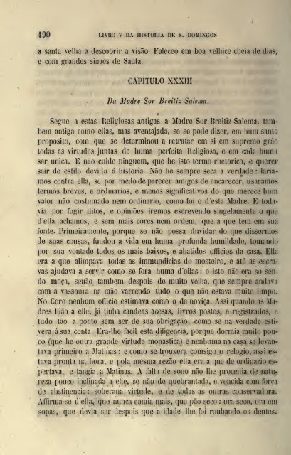 Da Vida de São Domingos – Fr. Luís de