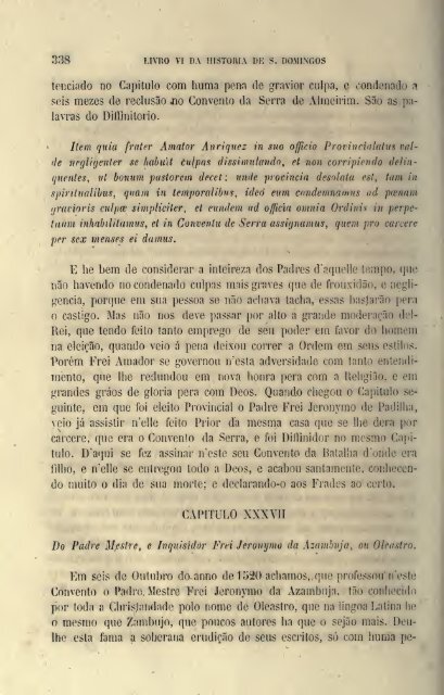 Da Vida de São Domingos – Fr. Luís de