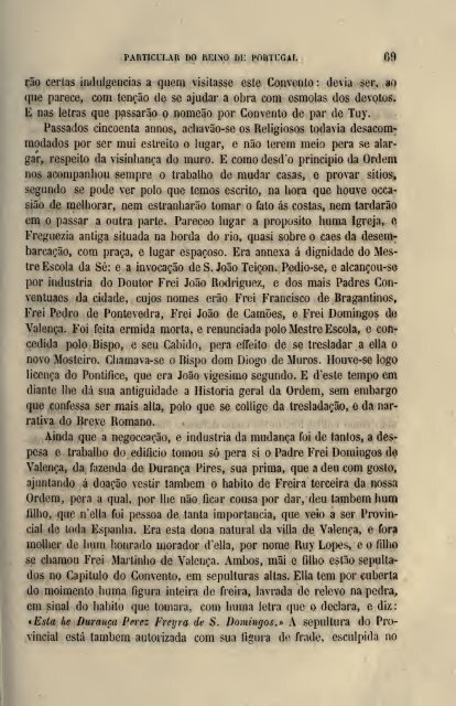 Da Vida de São Domingos – Fr. Luís de