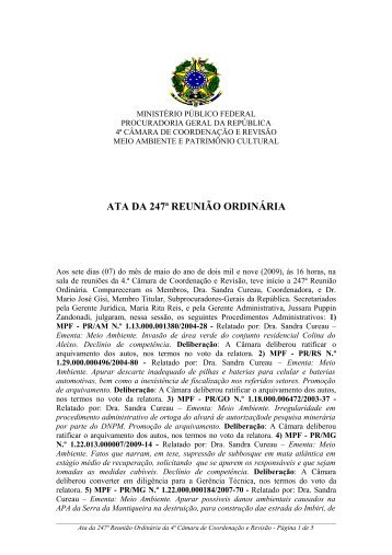 MPF - PR/MG N - Procuradoria Geral da República