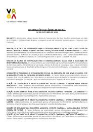 deliberações da câmara municipal - Vila Real de Santo António