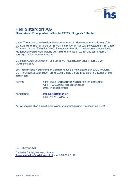 Heli Sitterdorf AG