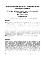 Investigando a formação de pós-graduandos quanto ... - NUTES/UFRJ