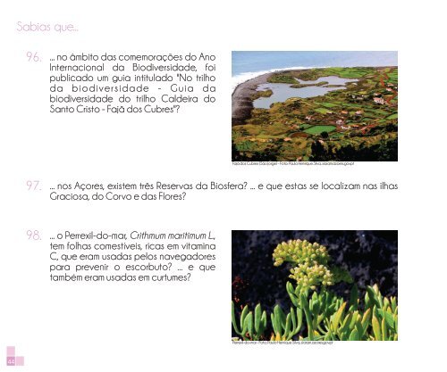 "Sabias que...?" (versão PDF) - Portal da Educação dos Açores