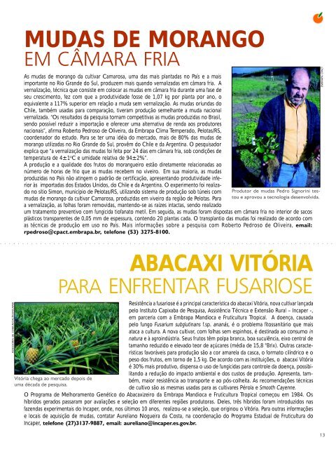 Revista Frutas e derivados - Edição 05 - Ibraf