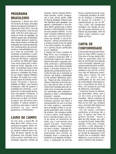 Revista Frutas e derivados - Edição 05 - Ibraf