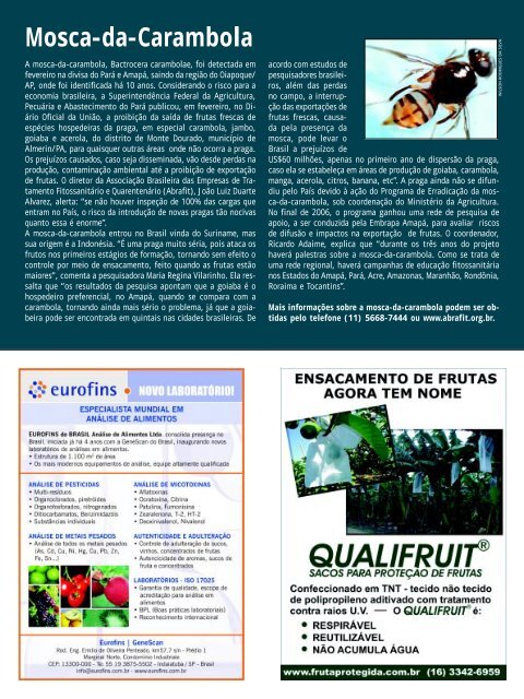 Revista Frutas e derivados - Edição 05 - Ibraf