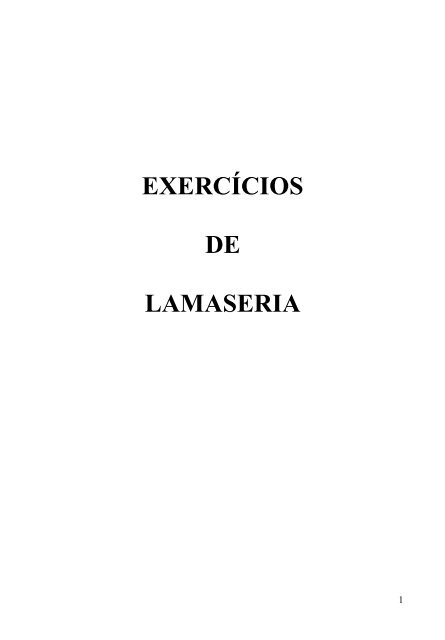 exercícios de lamaseria - Iglesia Cristiana Gnóstica Litelantes y ...