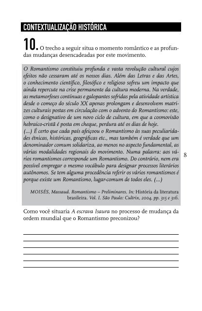 SUPLEMENTO DE ATIVIDADES - Editora Saraiva