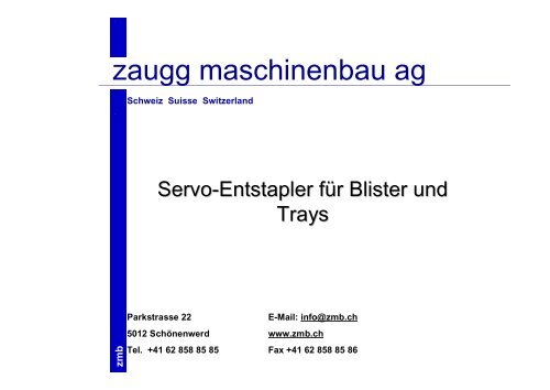 zm b - Zaugg Maschinenbau AG