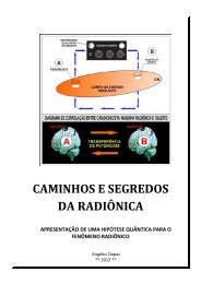 CAMINHOS E SEGREDOS DA RADIÔNICA