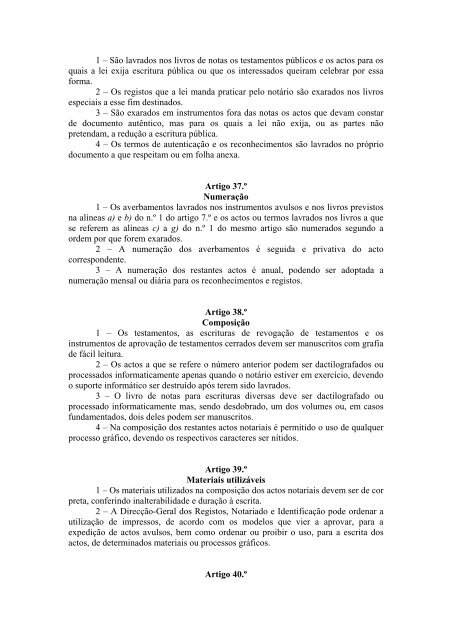 Código do Notariado - Ministério da Justiça
