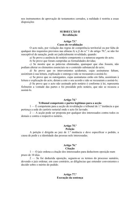 Código do Notariado - Ministério da Justiça