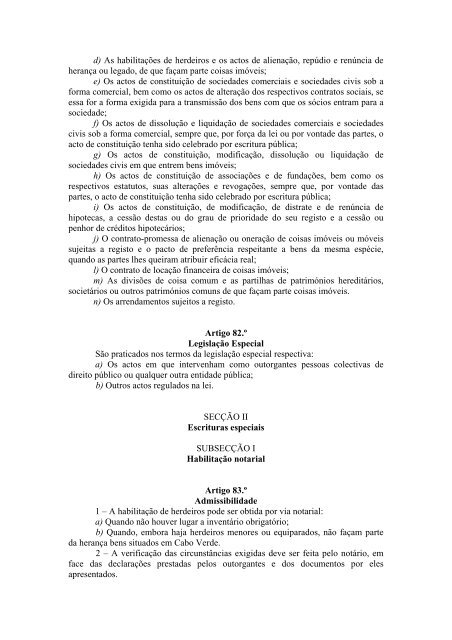 Código do Notariado - Ministério da Justiça