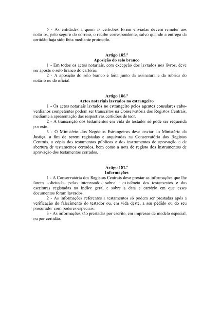 Código do Notariado - Ministério da Justiça