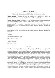 ARTIGO CIENTÍFICO Utilização do Dimetilaminoetanol ... - Univali