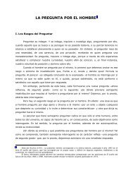 la pregunta por el hombre