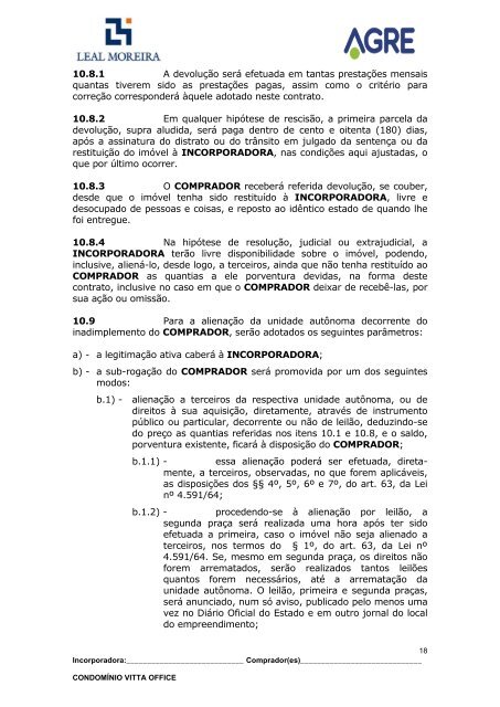 contrato de compromisso de cessão de direitos - Leal Moreira