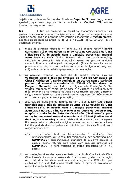 contrato de compromisso de cessão de direitos - Leal Moreira