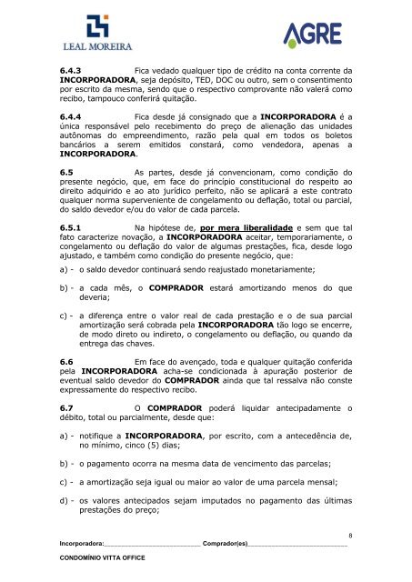 contrato de compromisso de cessão de direitos - Leal Moreira