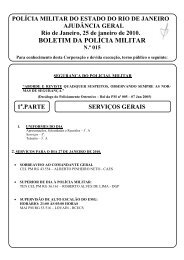 BOLETIM DA POLÍCIA MILITAR - Relatos de um PM