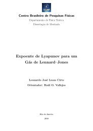 Expoente de Lyapunov para um Gás de Lennard–Jones - CBPFIndex