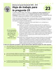 Hoja de trabajo para la pregunta 23 - IFAP