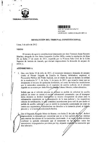 ANCASH r LEOPOLDO JAIME GUILLEN MILLA - Tribunal ...