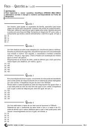 FÍSICA — QUESTÕES de 1 a 20 - Apoio Escola