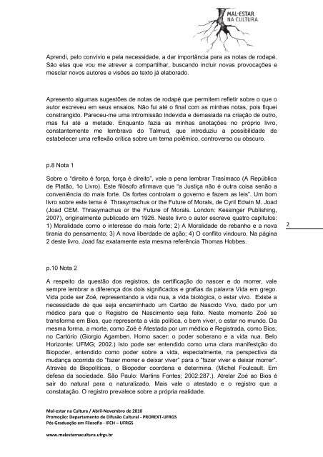 1 Notas no Diário de um ano ruim José Roberto Goldim O primeiro ...