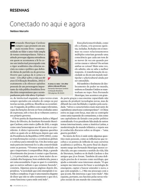 Conectado no aqui e agora - Revista Pesquisa FAPESP