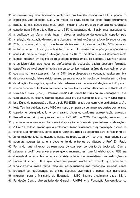 Ata reunião da Comissão do PME - dia 22 de maio de 2012