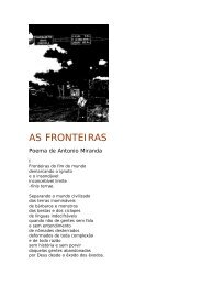 AS FRONTEIRAS - Antonio Miranda