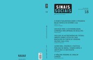 Revista Sinais Sociais N18 pdf - Sesc
