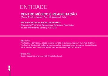 centro médico e reabilitação - Instituto de Gestão do Fundo Social ...
