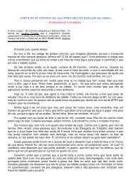 1 CARTA DO ZÉ COCHILO (da roça) PARA SEU COLEGA LUIZ (da ...