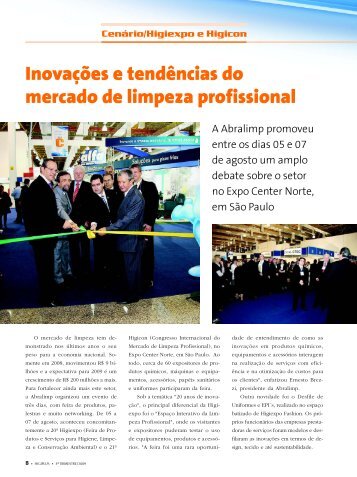 Inovações e tendências do mercado de limpeza ... - Revista Higiplus