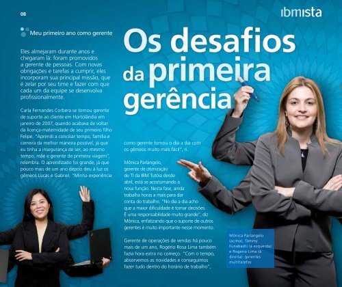 gerentes de primeira - Revista IBMista