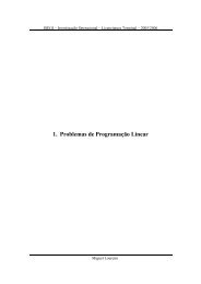 1. Problemas de Programação Linear