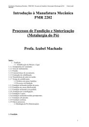 Introdução à Manufatura Mecânica PMR 2202 Processos de ...