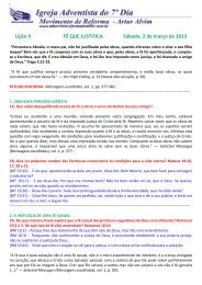 Lição 9 FÉ QUE JUSTIFICA Sábado, 2 de março de 2013